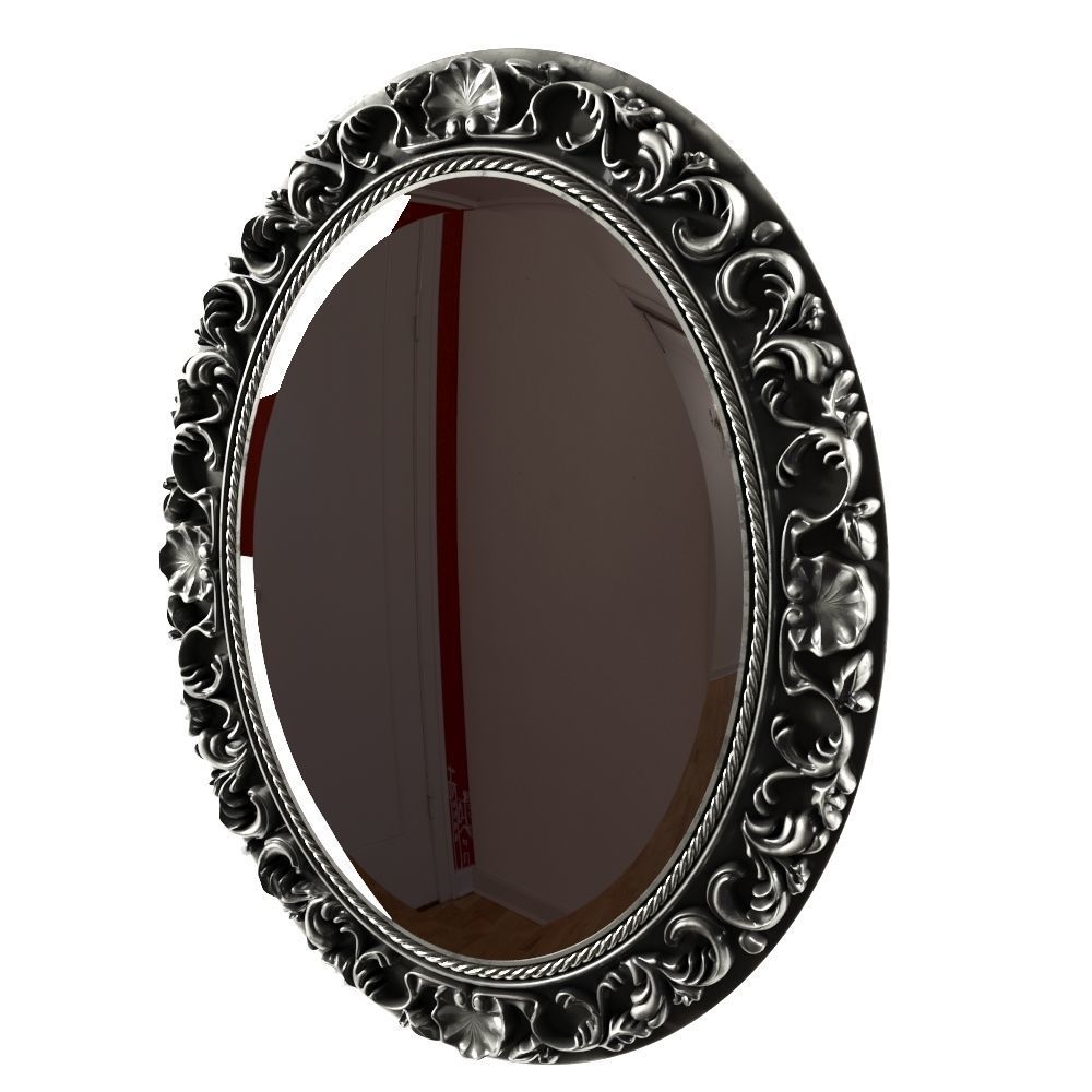 gothic black mirror 3D model_3