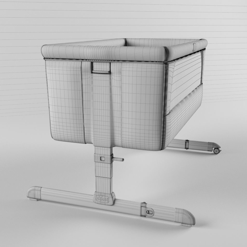 CHICCO NEXT 2 ME BEDSIDE CRIB 3D model_2