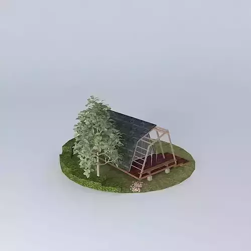 Small vacation hut 3D model