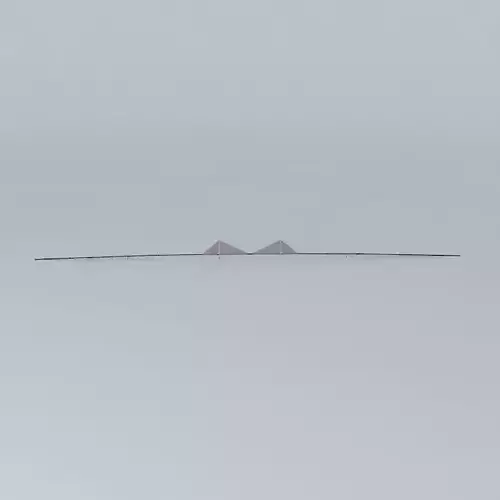Wuhan white sandbar Bridge 3D model