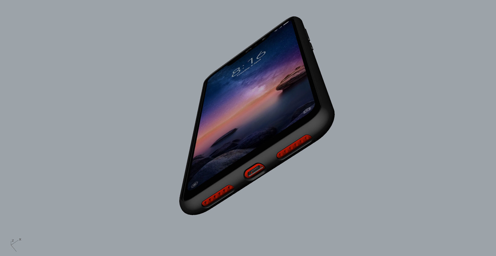 Xiaomi Redmi Note 6 Pro case Customizable other case 3D print model_17