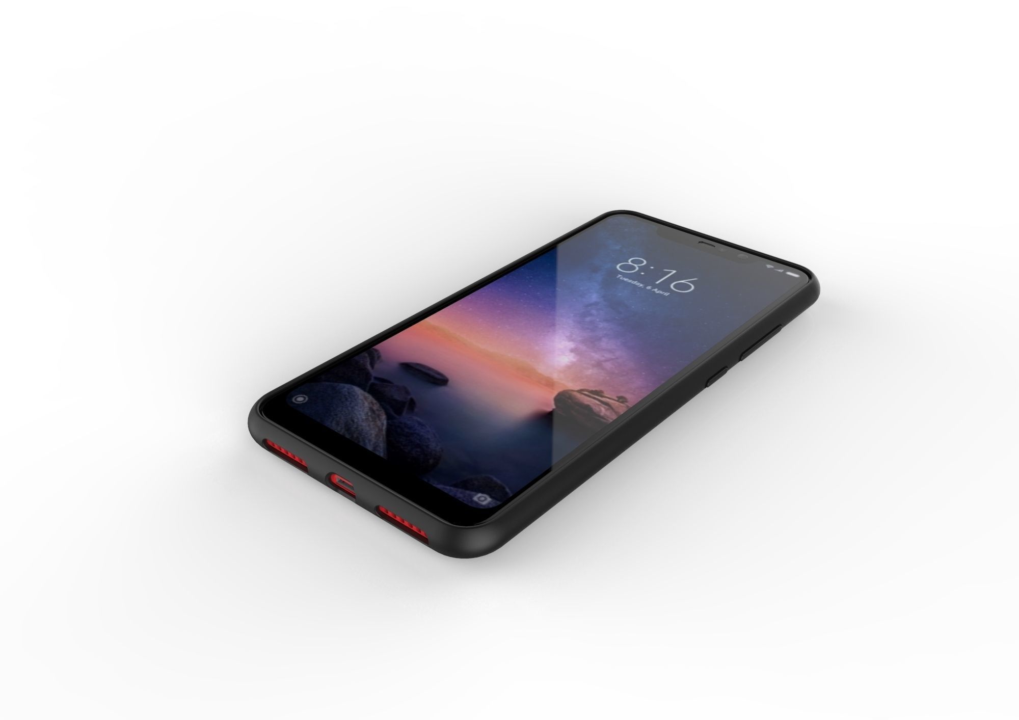 Xiaomi Redmi Note 6 Pro case Customizable other case 3D print model_8