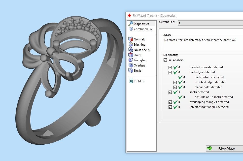 Women Ring Flower with gems and diamonds 3dm stl 3D print model 3D print model_20