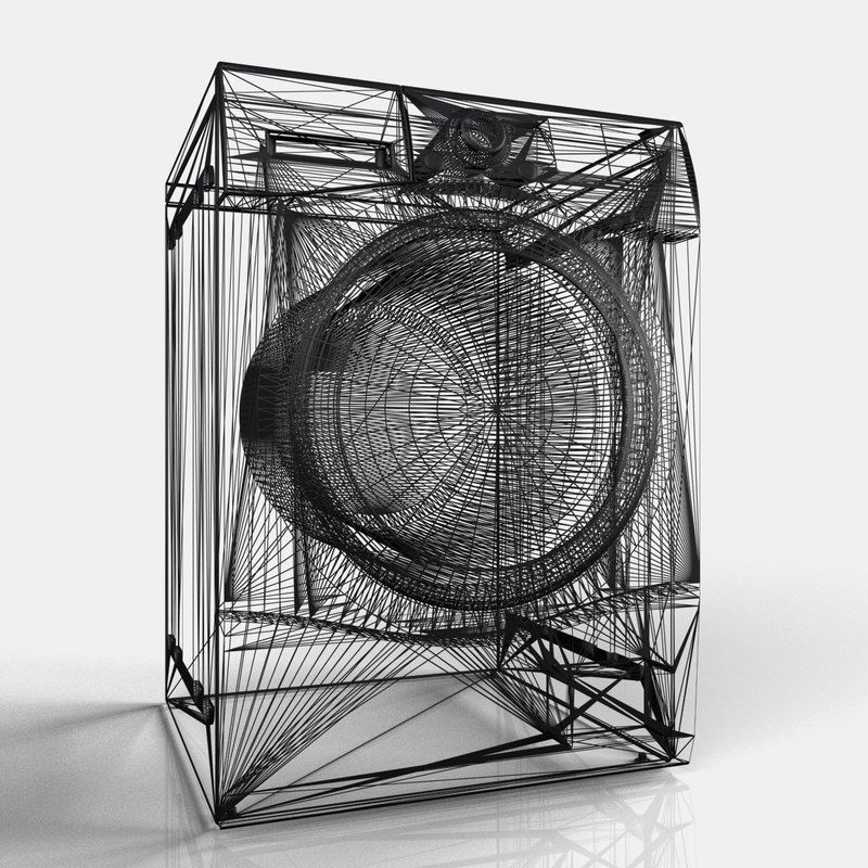 LG Turbowash Centum System Low-poly 3D model_3