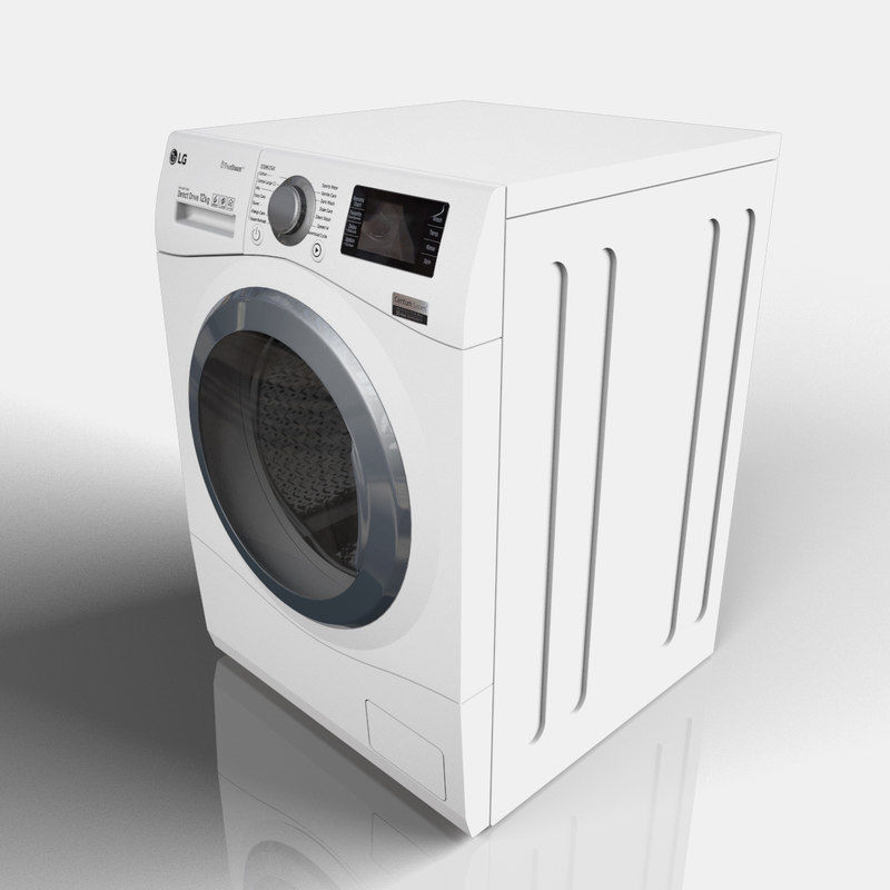 LG Turbowash Centum System Low-poly 3D model_8