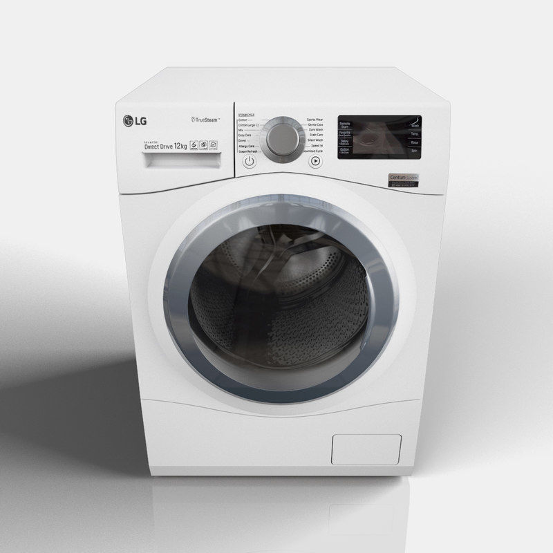 LG Turbowash Centum System Low-poly 3D model_5