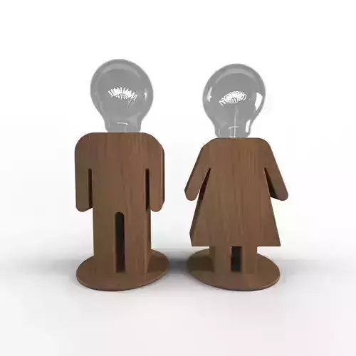Lamp MAN WOMAN 3D