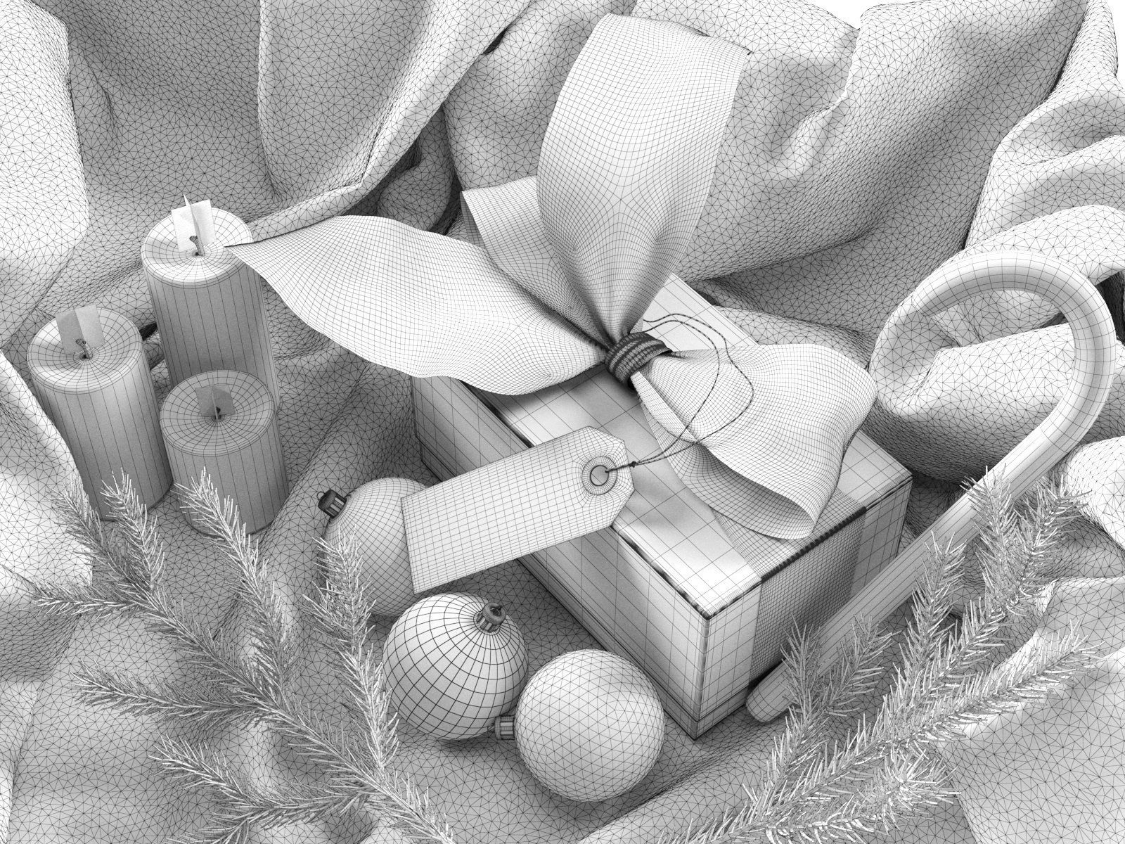Christmas Gift 3D model_1