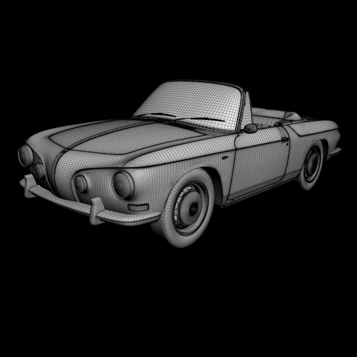 Volkswagen Karmann Ghia Typ 34 Convertible 3D model_14
