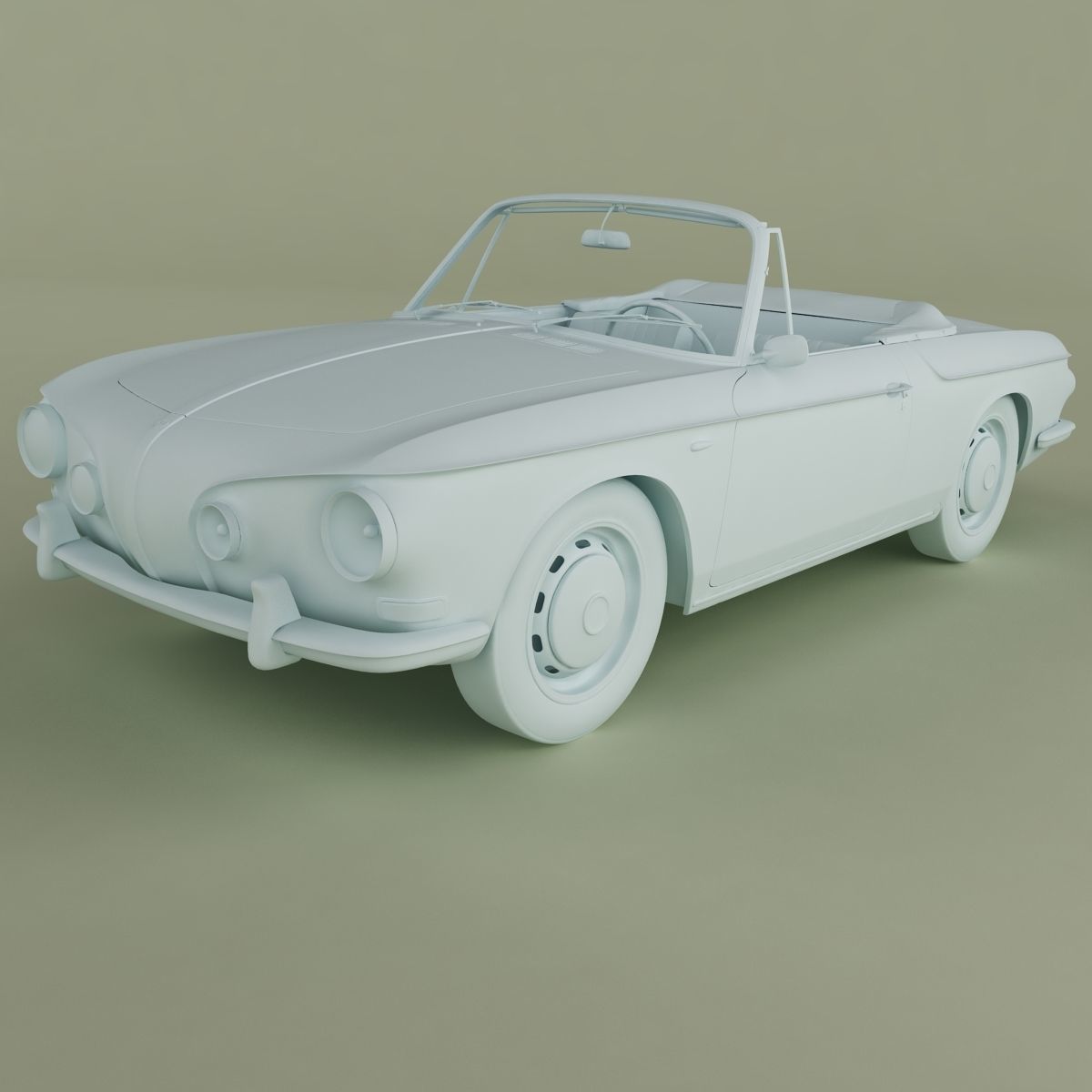 Volkswagen Karmann Ghia Typ 34 Convertible 3D model_10