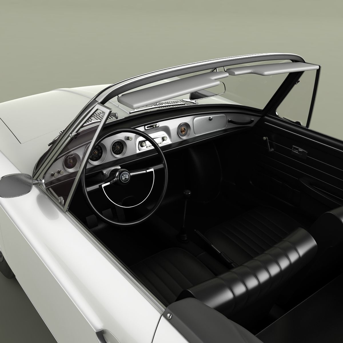 Volkswagen Karmann Ghia Typ 34 Convertible 3D model_8