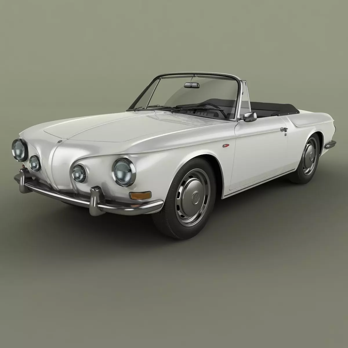 Volkswagen Karmann Ghia Typ 34 Convertible 3D model_0