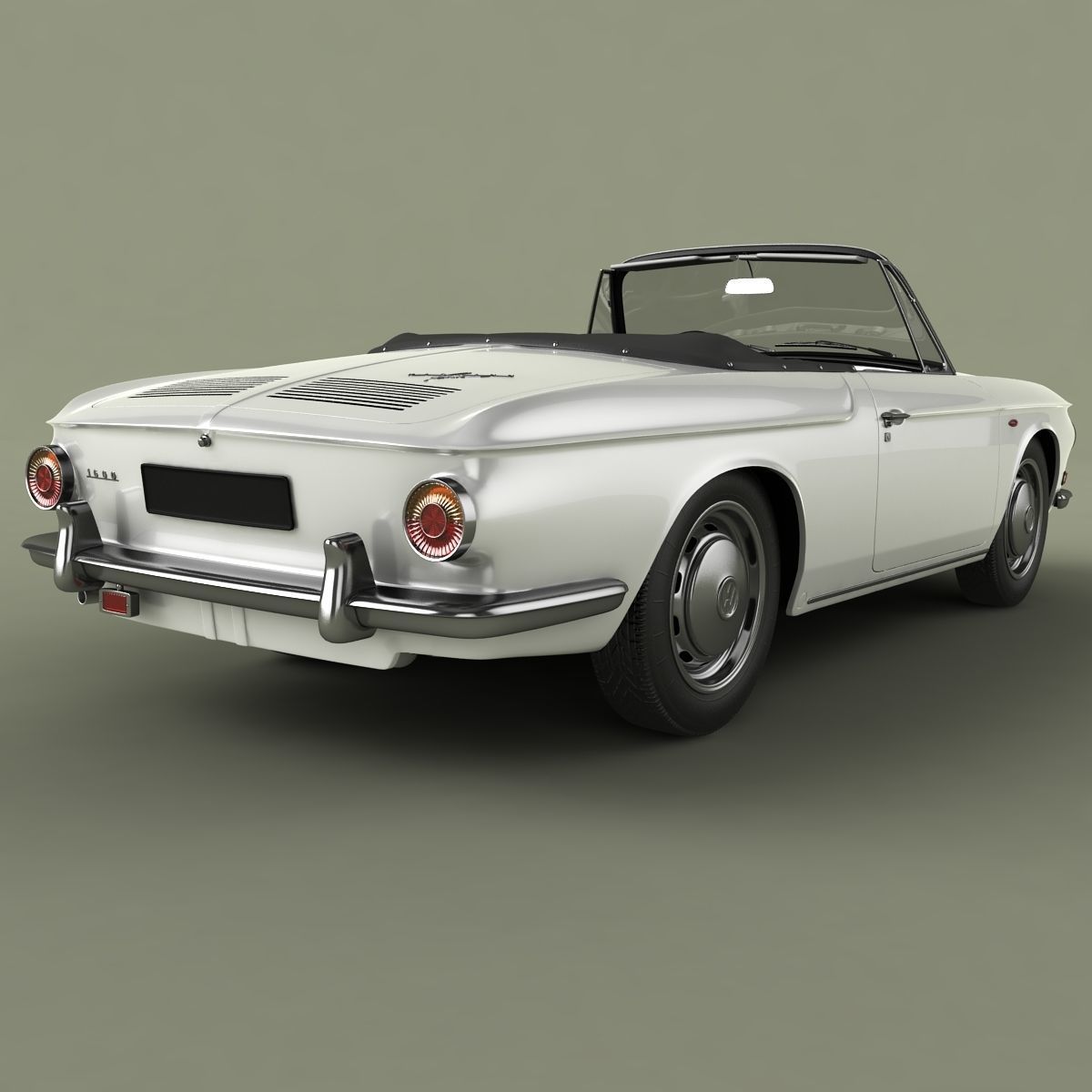 Volkswagen Karmann Ghia Typ 34 Convertible 3D model_2