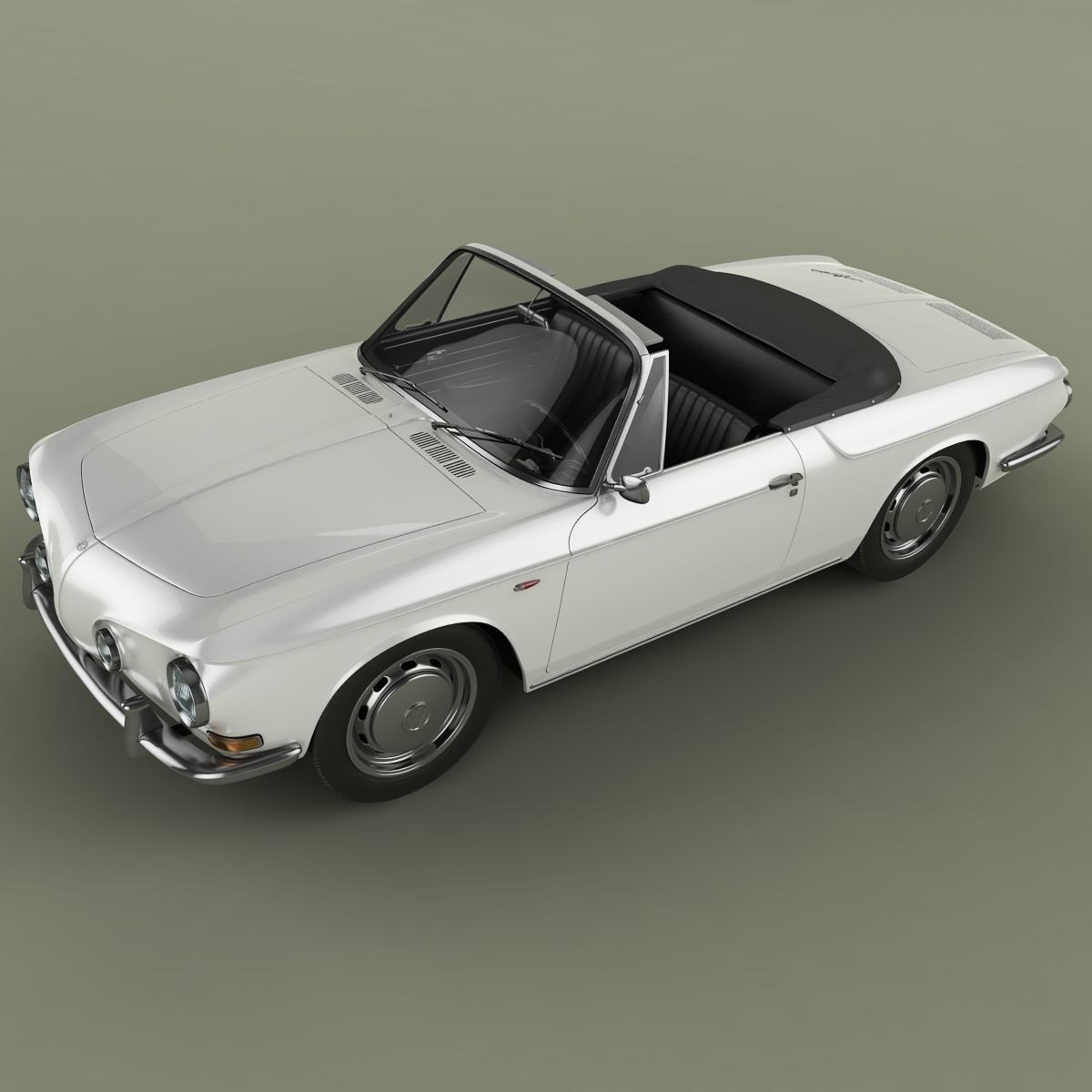 Volkswagen Karmann Ghia Typ 34 Convertible 3D model_5