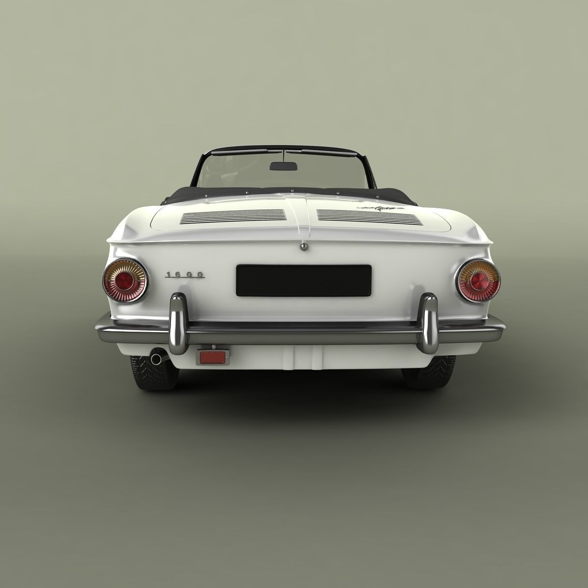 Volkswagen Karmann Ghia Typ 34 Convertible 3D model_3