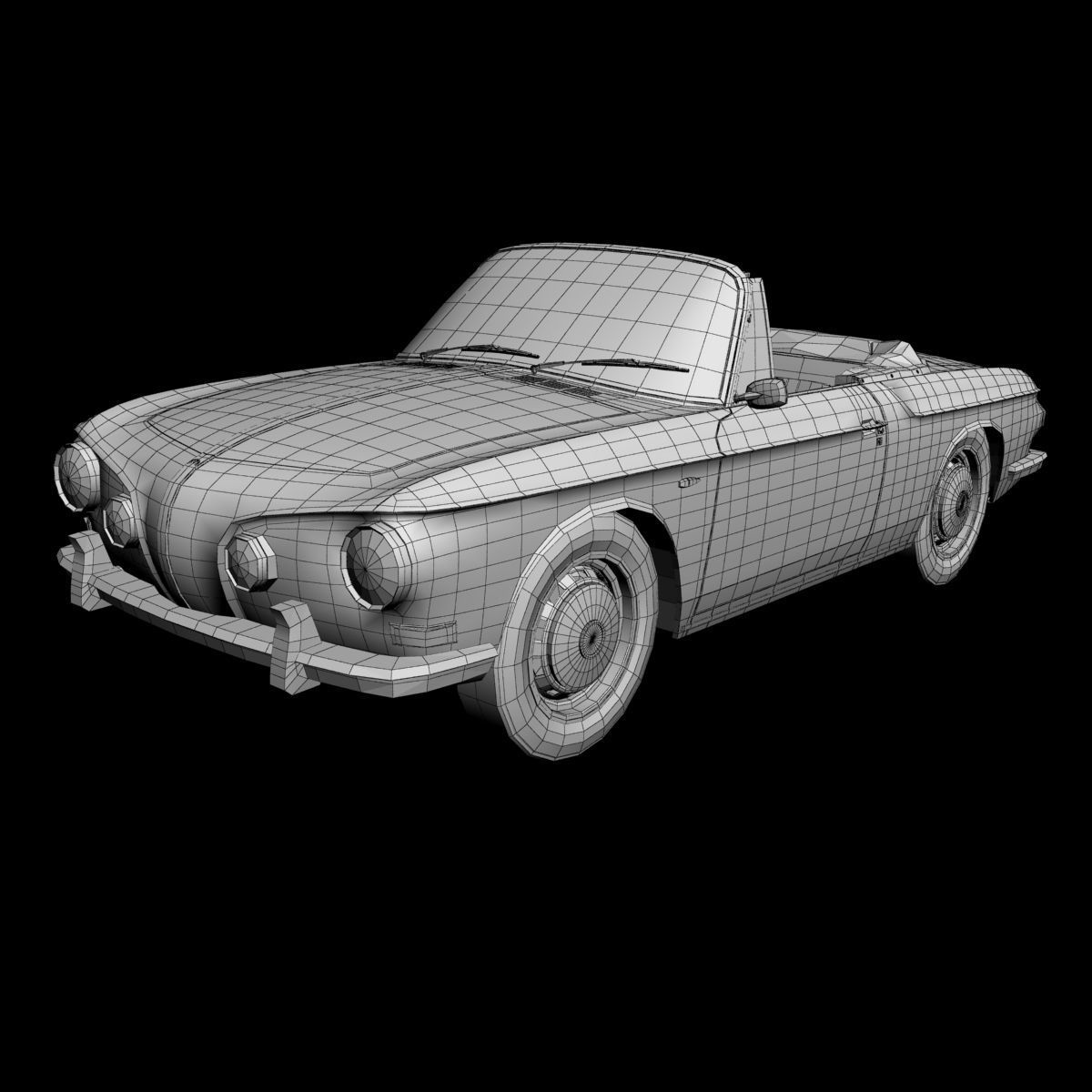 Volkswagen Karmann Ghia Typ 34 Convertible 3D model_13