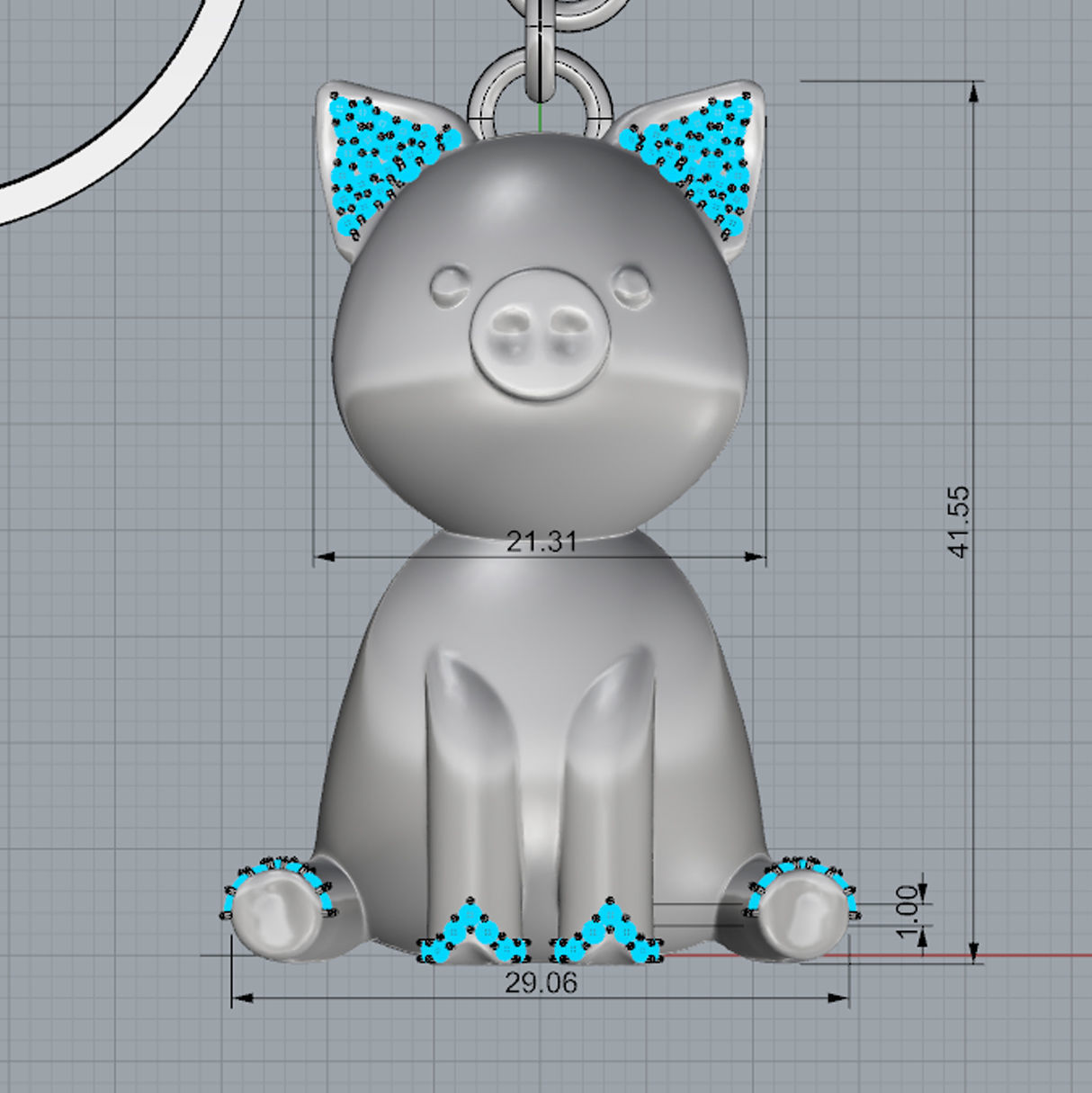 Pig piggy 3D print model_10