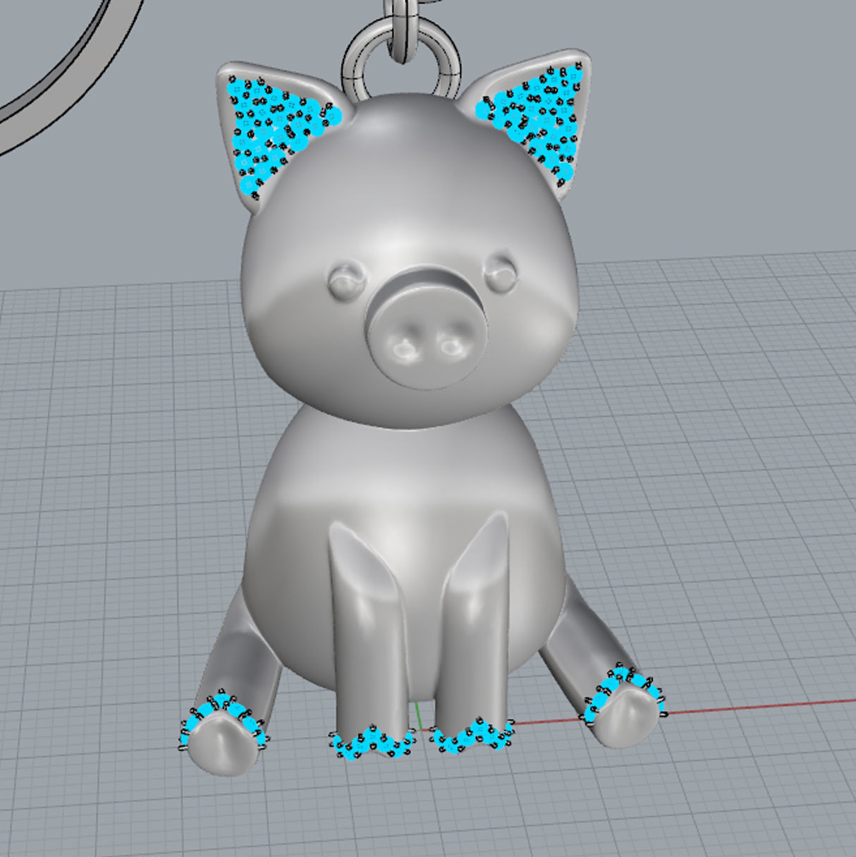 Pig piggy 3D print model_6