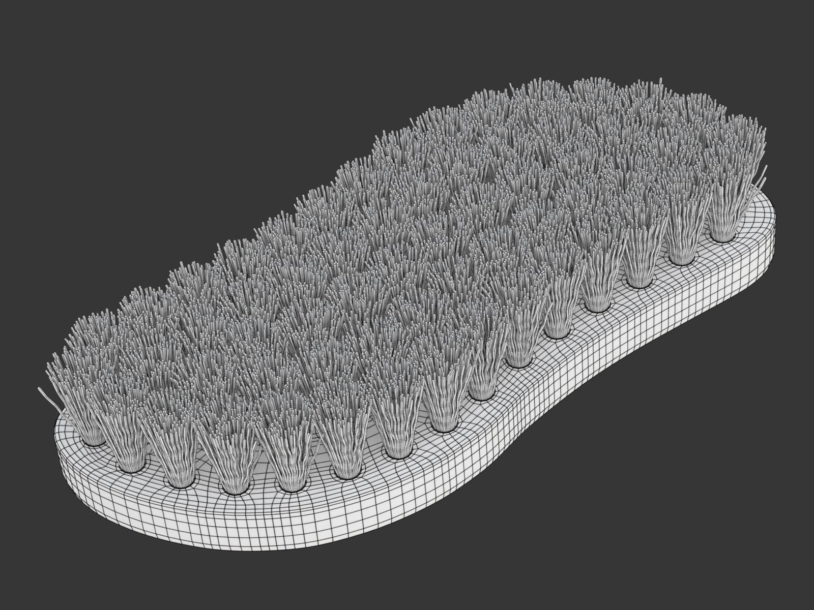 Wooden Scrub Brush 3D model_12