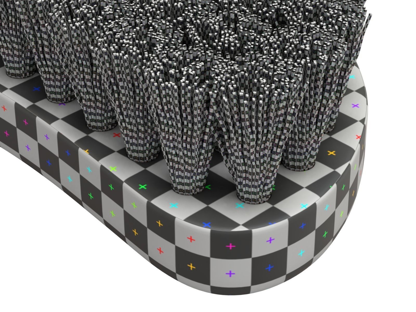 Wooden Scrub Brush 3D model_7