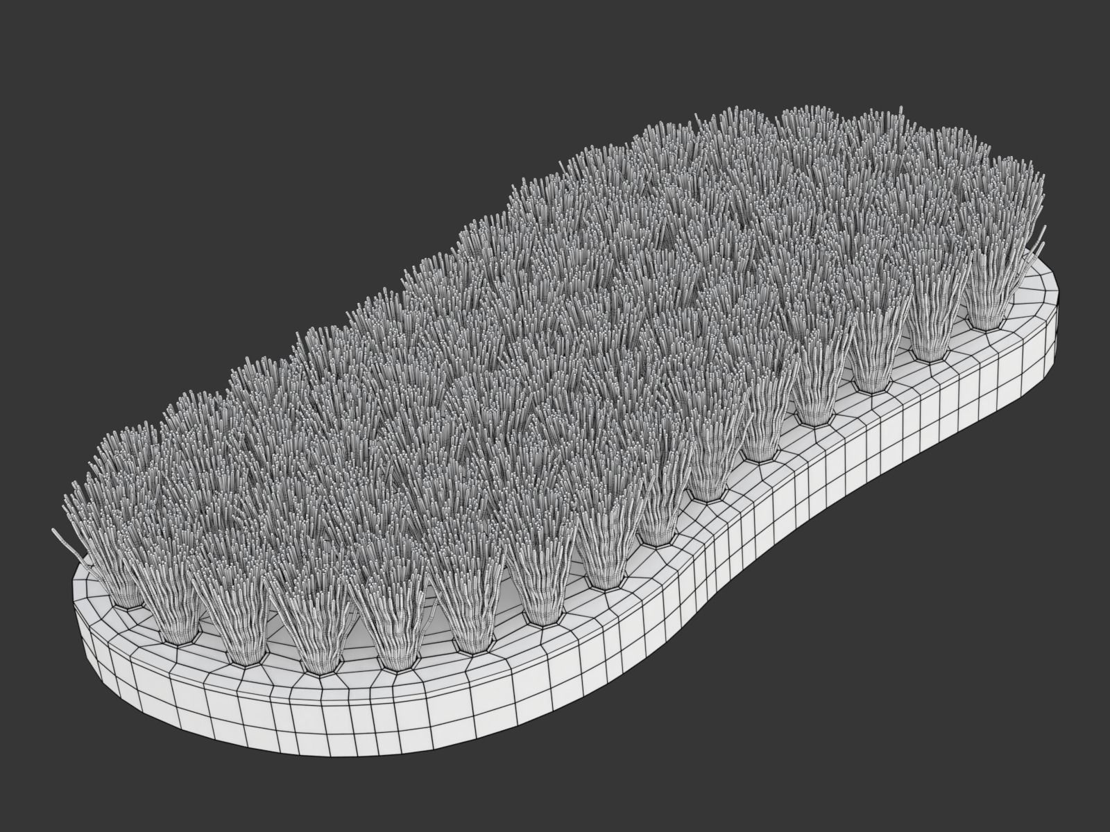 Wooden Scrub Brush 3D model_9