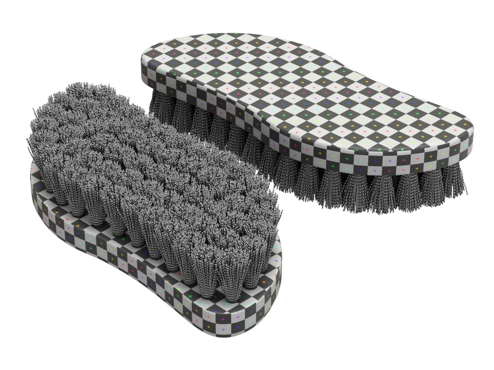 Wooden Scrub Brush 3D model_6