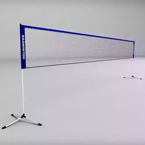 Badminton net low poly Low-poly 3D model