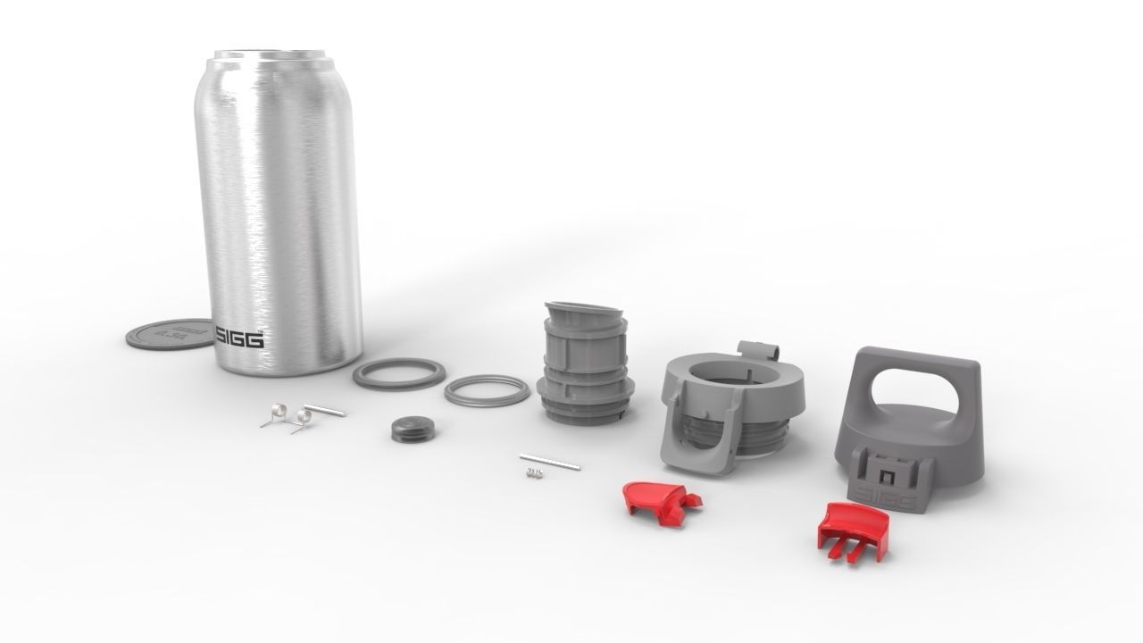 Sigg Hot and Cold One 300ml Thermal Flask 3D model_3