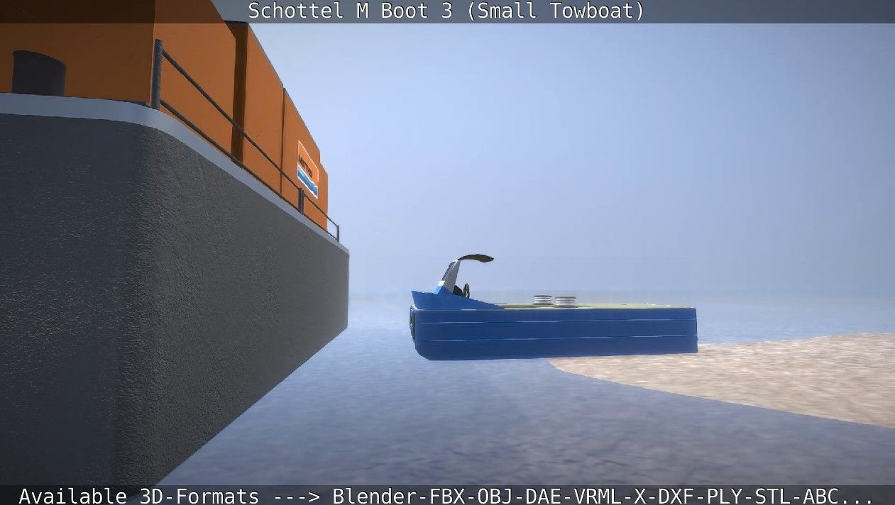 Schottel M Boot 3 Low-poly 3D model_26