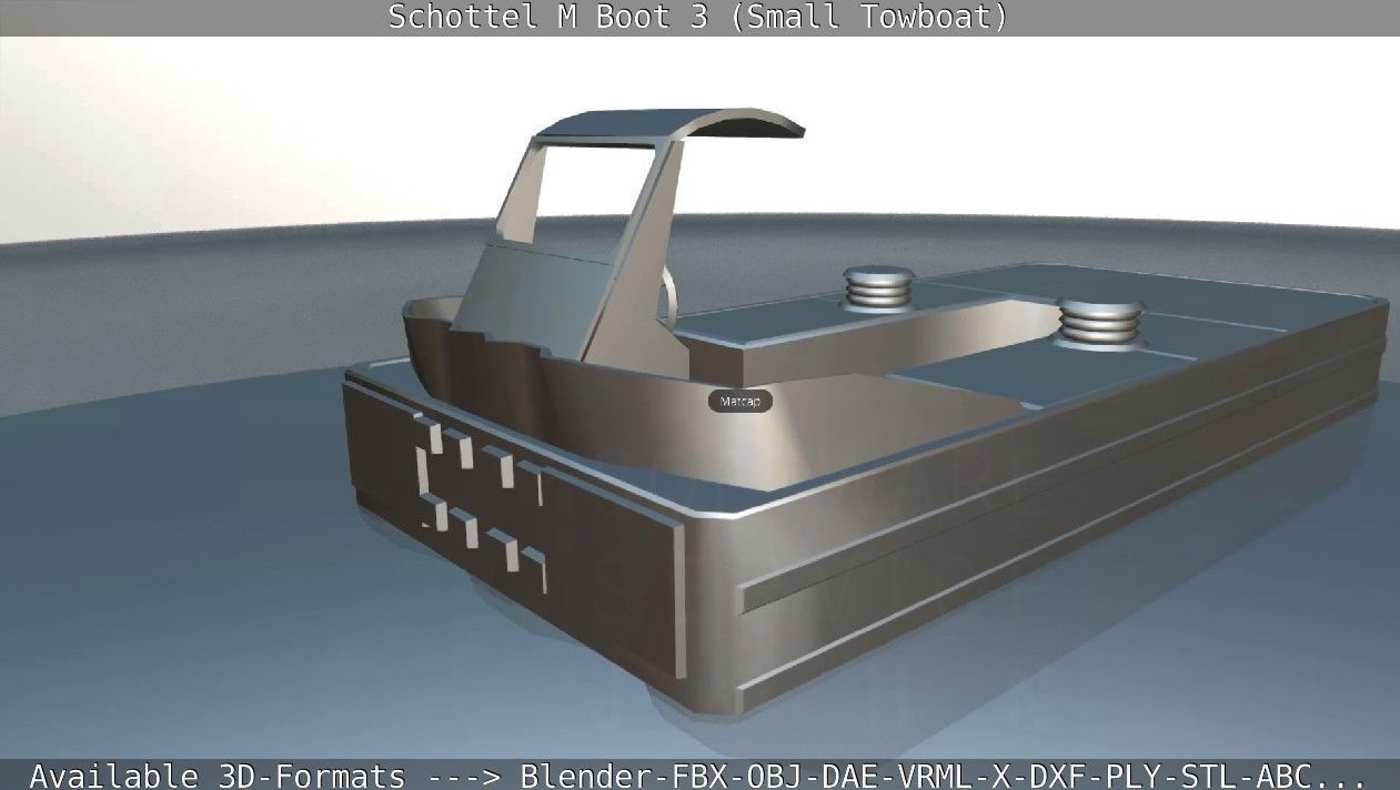 Schottel M Boot 3 Low-poly 3D model_75