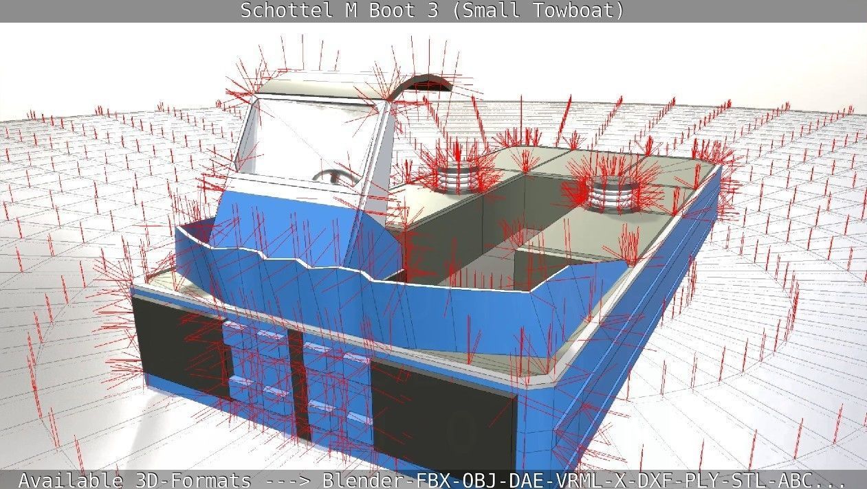 Schottel M Boot 3 Low-poly 3D model_83