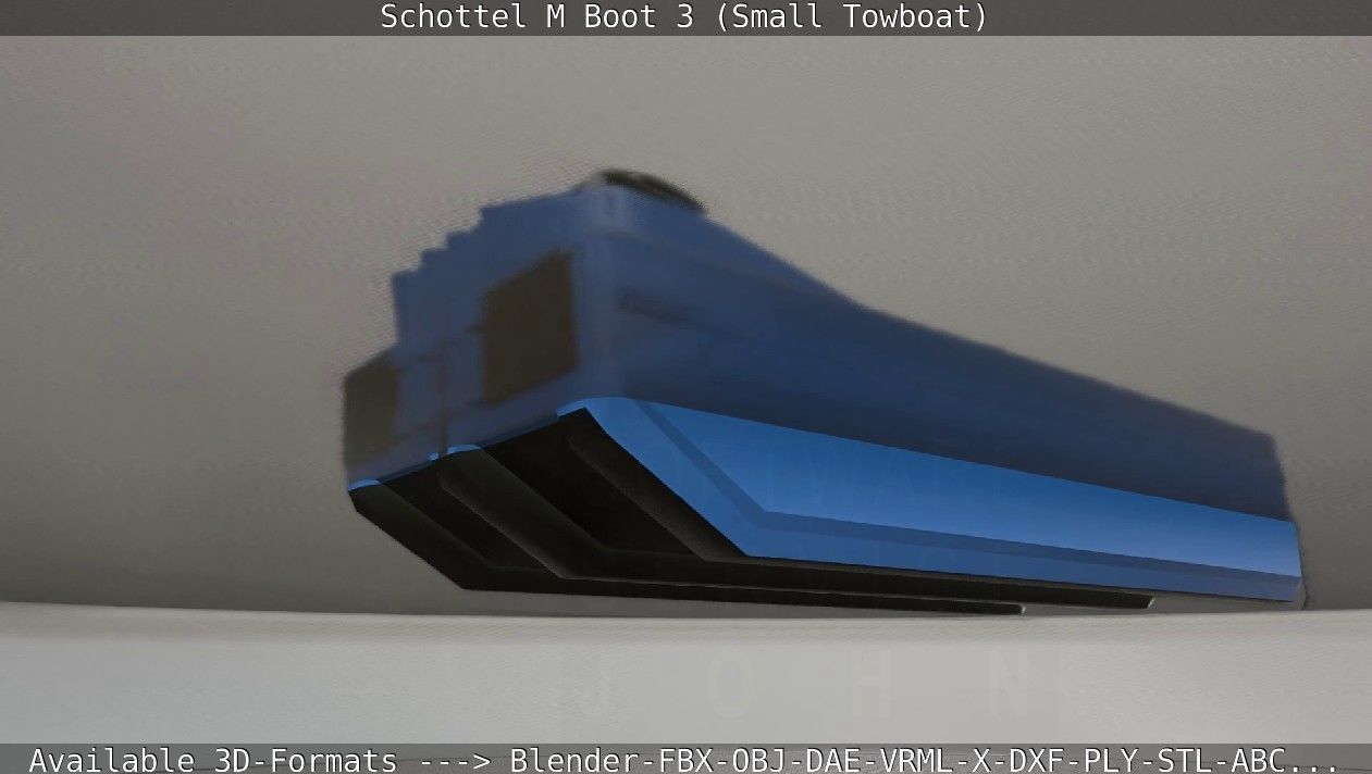 Schottel M Boot 3 Low-poly 3D model_53