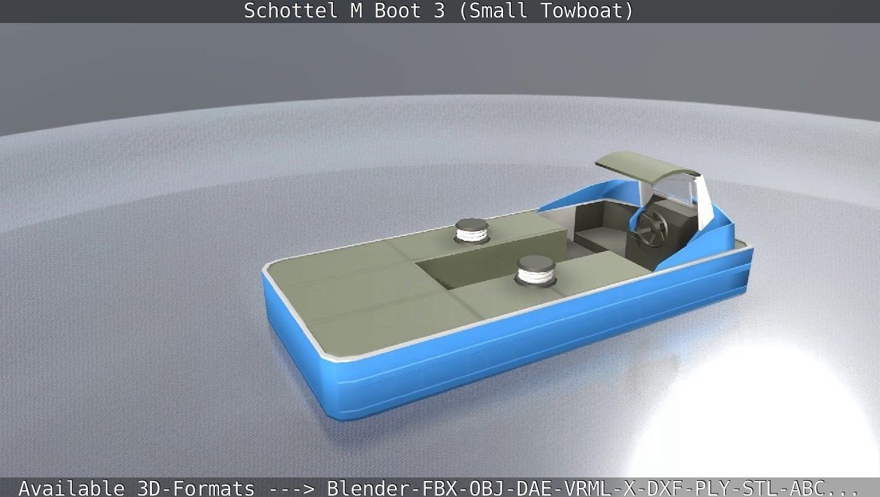 Schottel M Boot 3 Low-poly 3D model_59