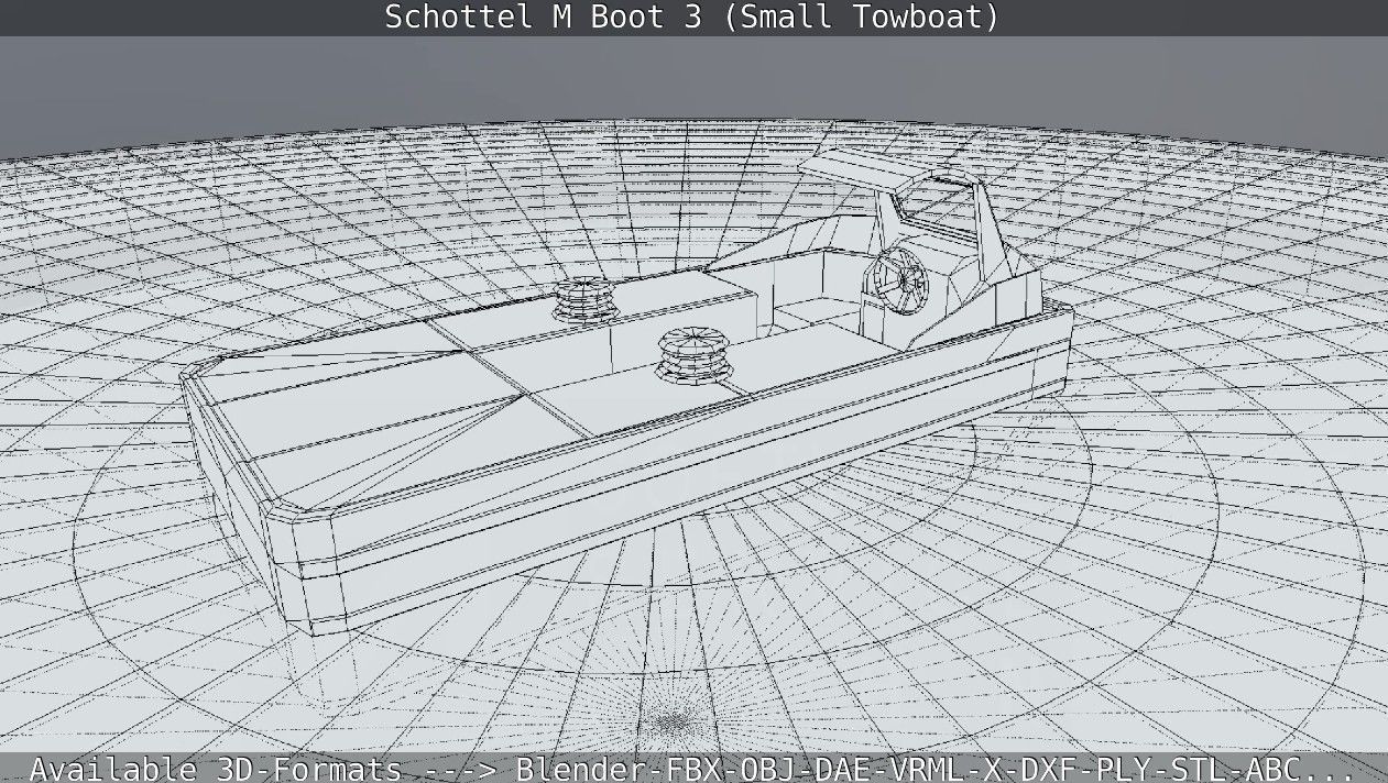 Schottel M Boot 3 Low-poly 3D model_78
