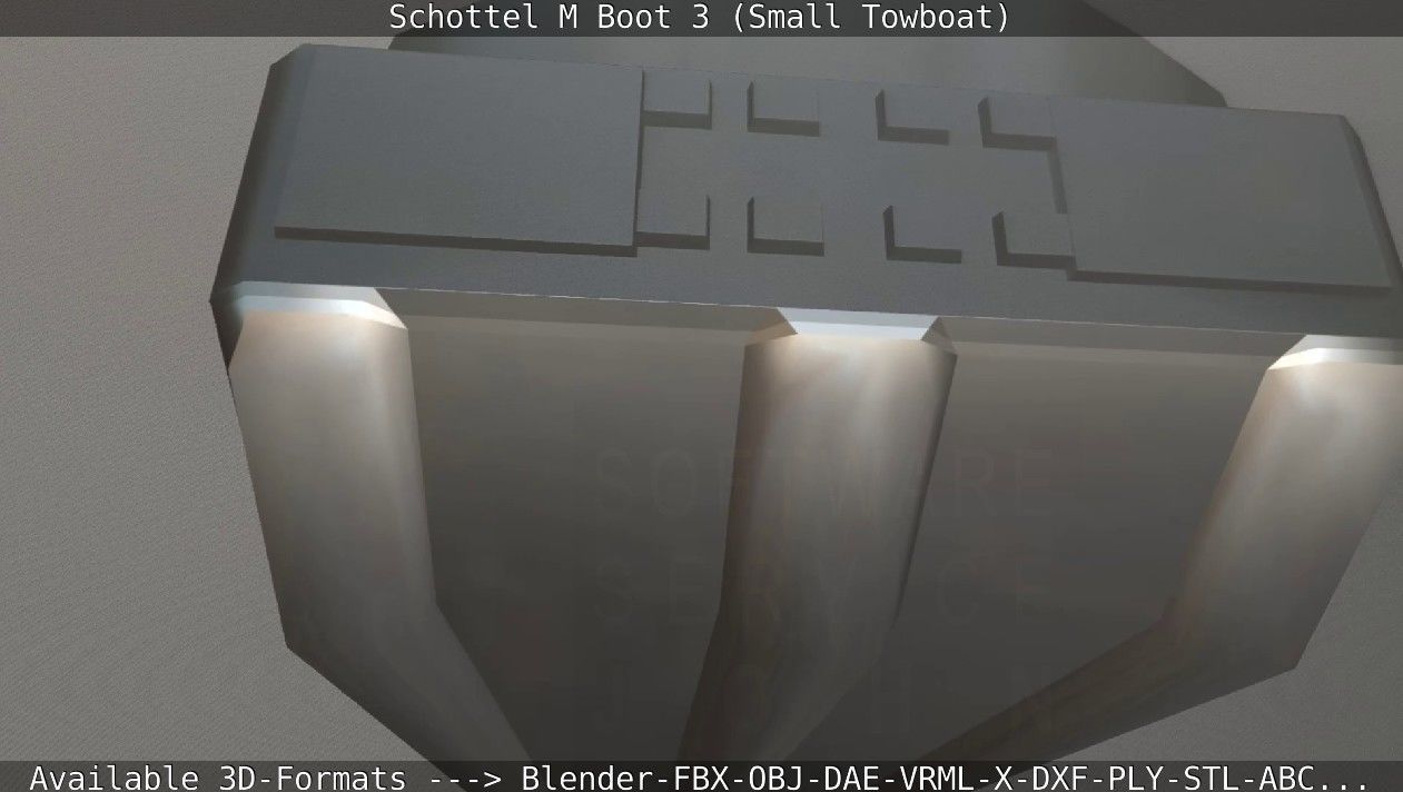 Schottel M Boot 3 Low-poly 3D model_92