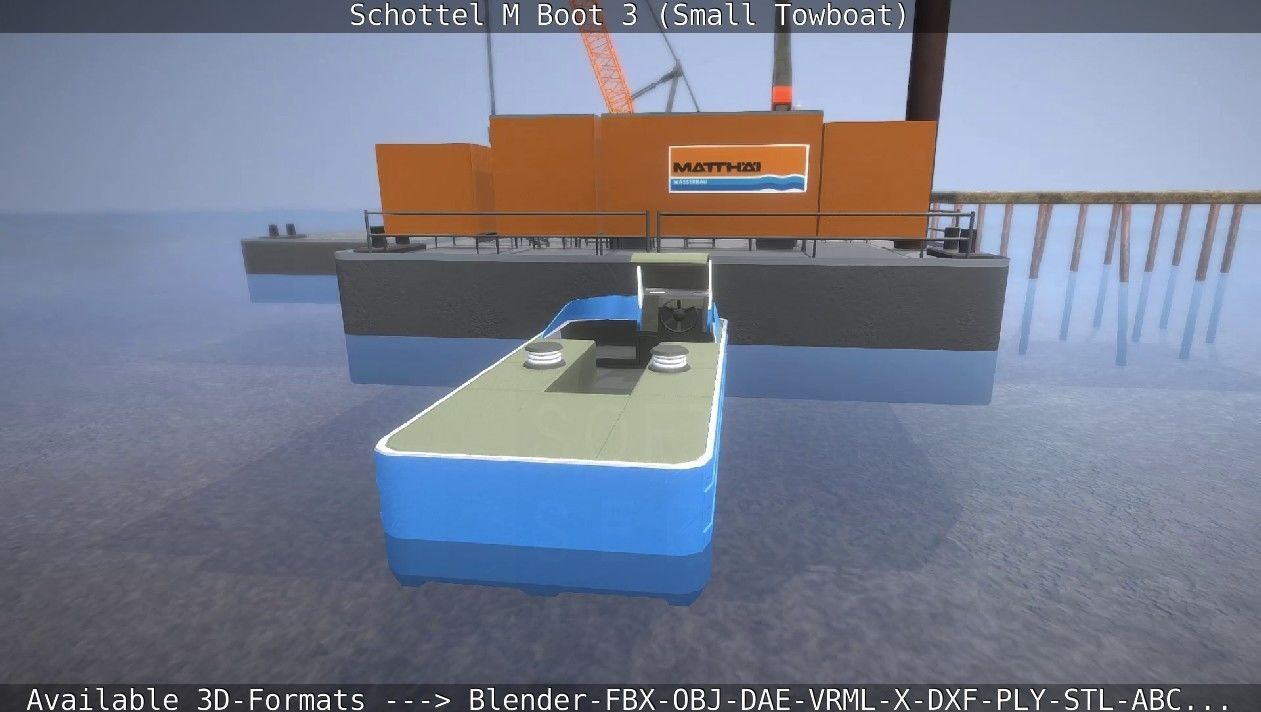 Schottel M Boot 3 Low-poly 3D model_17