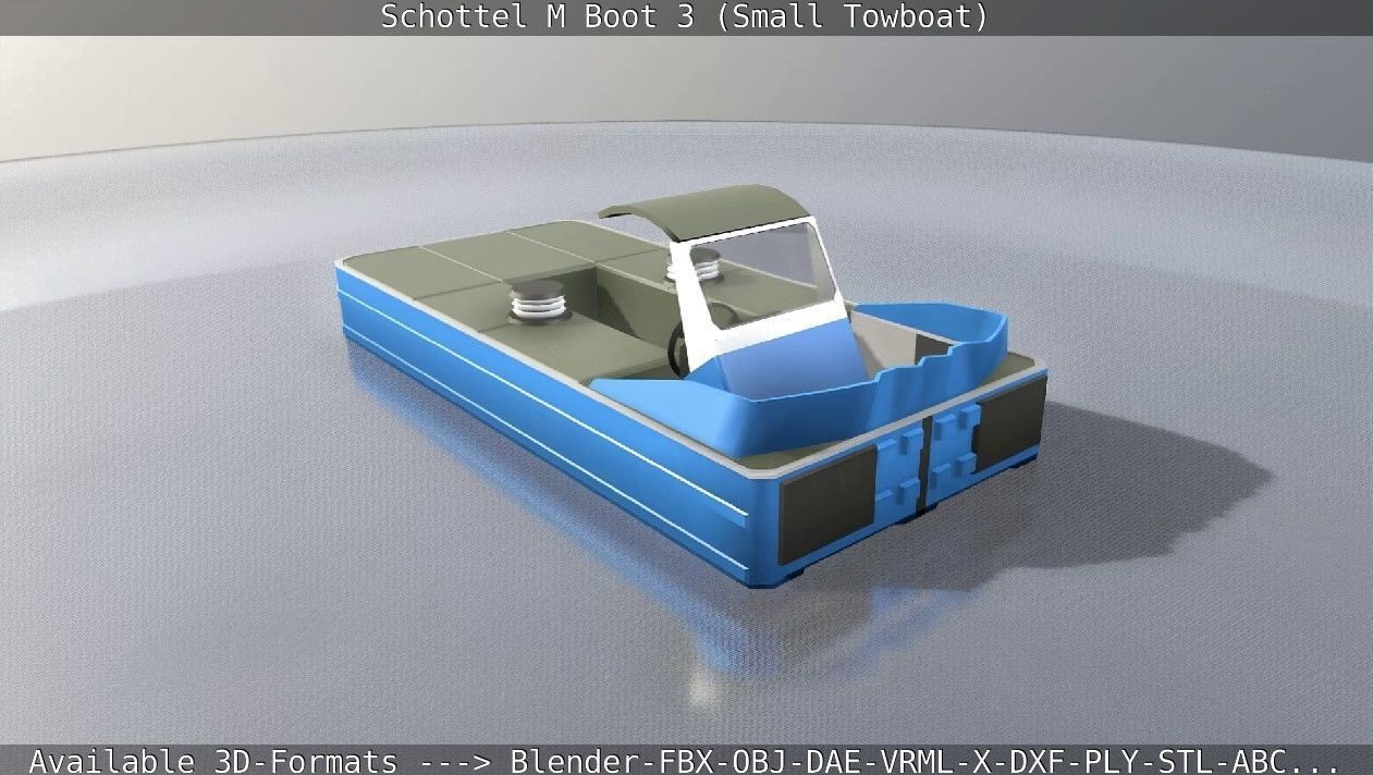 Schottel M Boot 3 Low-poly 3D model_48