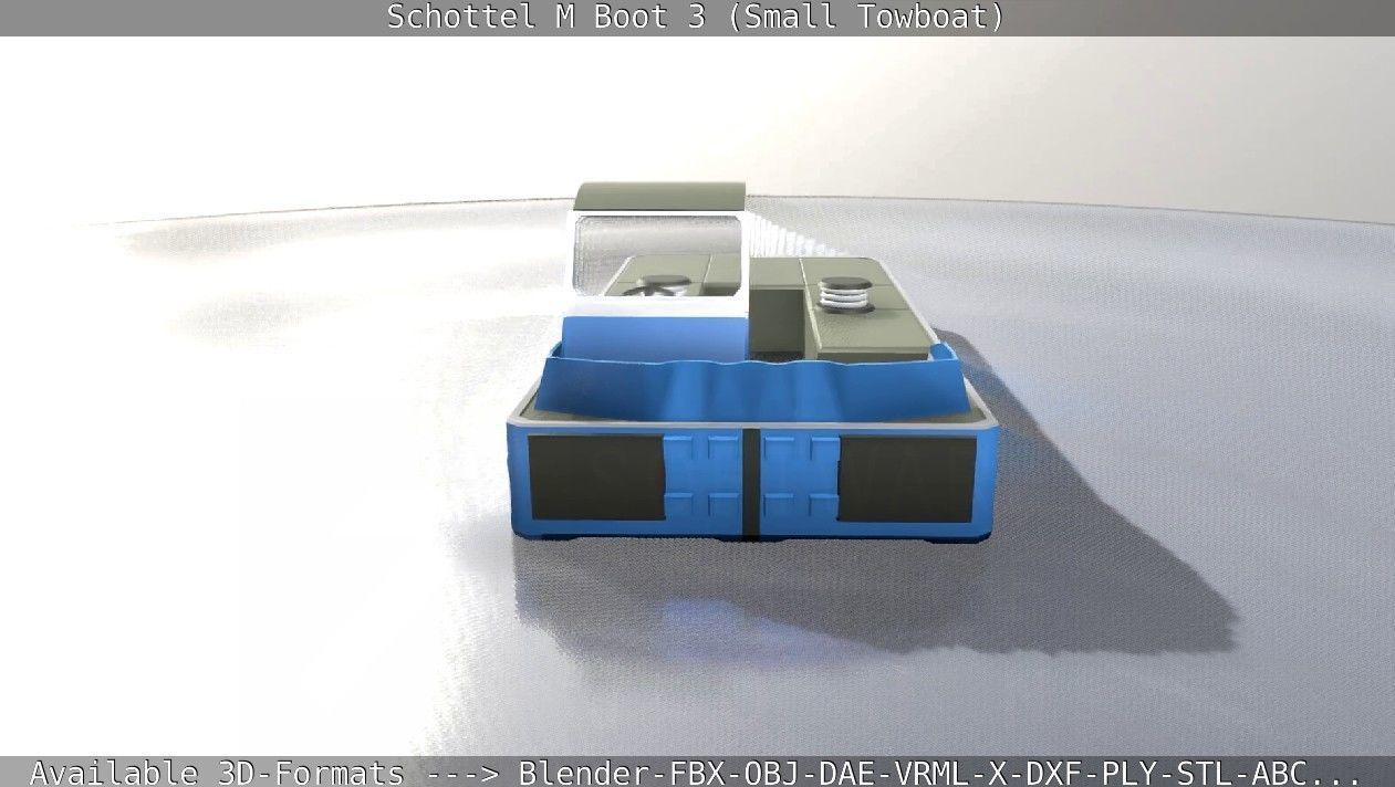 Schottel M Boot 3 Low-poly 3D model_49