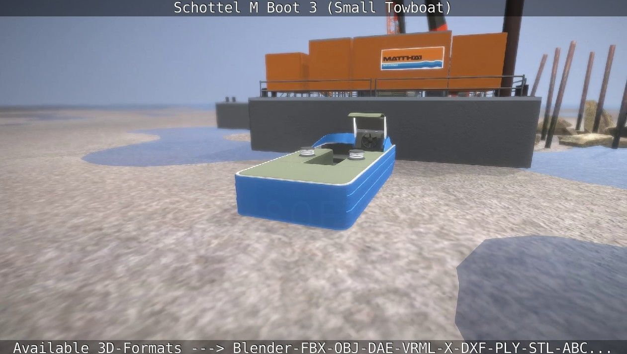 Schottel M Boot 3 Low-poly 3D model_45