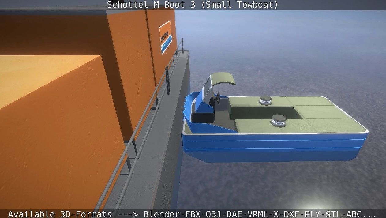 Schottel M Boot 3 Low-poly 3D model_13