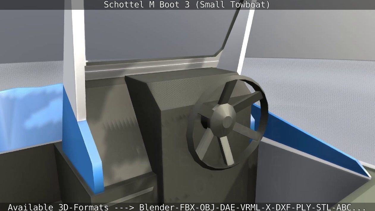 Schottel M Boot 3 Low-poly 3D model_4