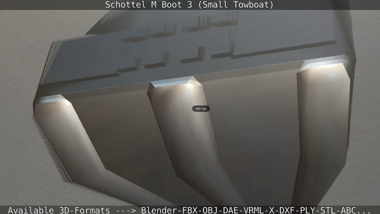 Schottel M Boot 3 Low-poly 3D model_70