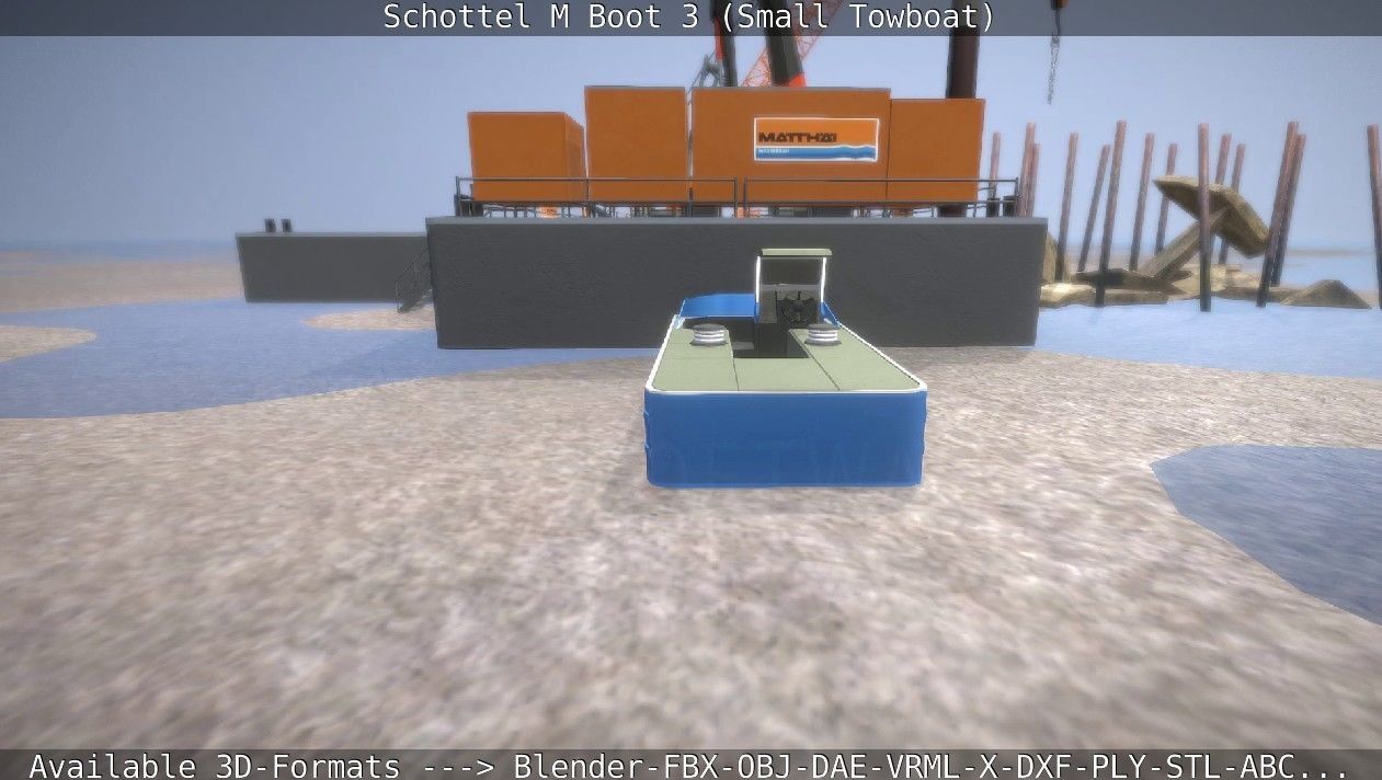 Schottel M Boot 3 Low-poly 3D model_47