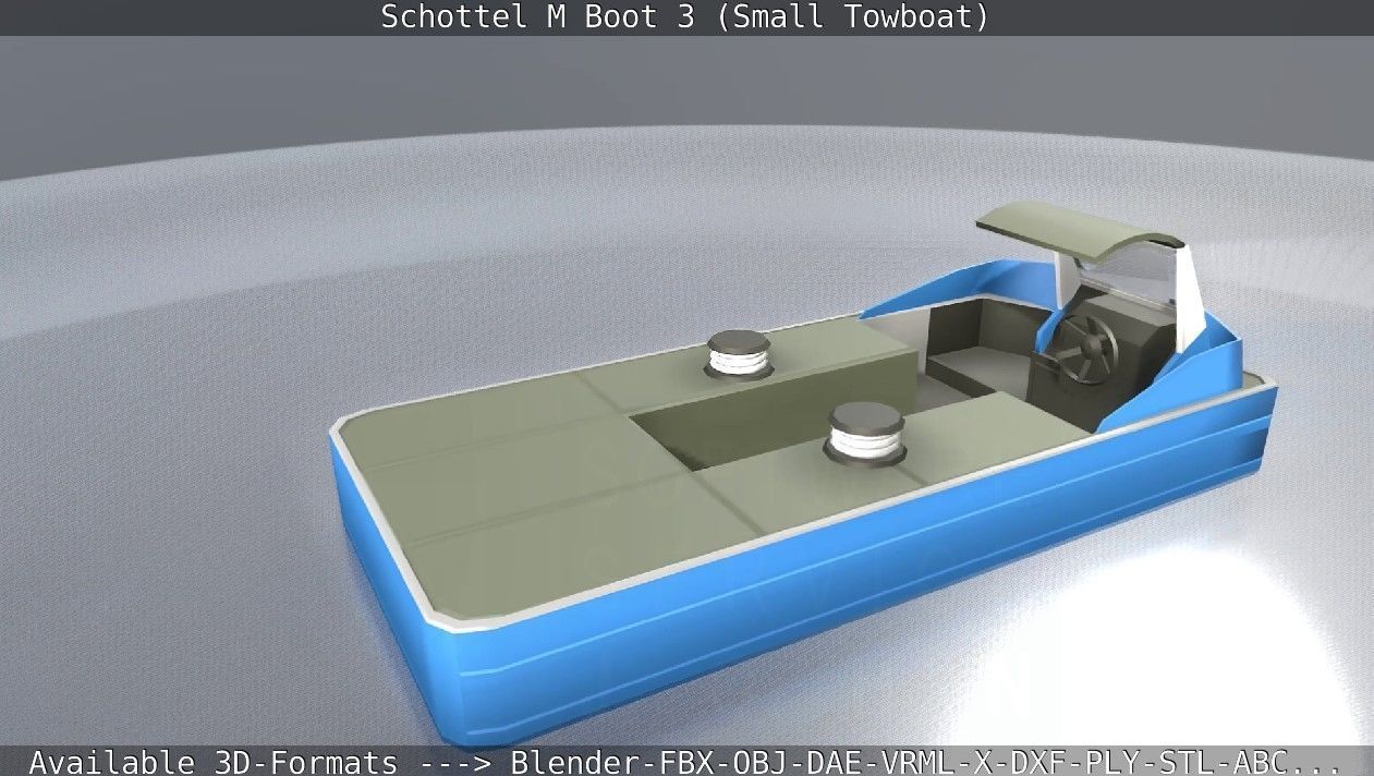 Schottel M Boot 3 Low-poly 3D model_58
