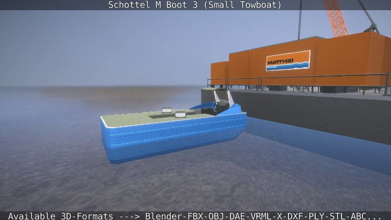 Schottel M Boot 3 Low-poly 3D model_8