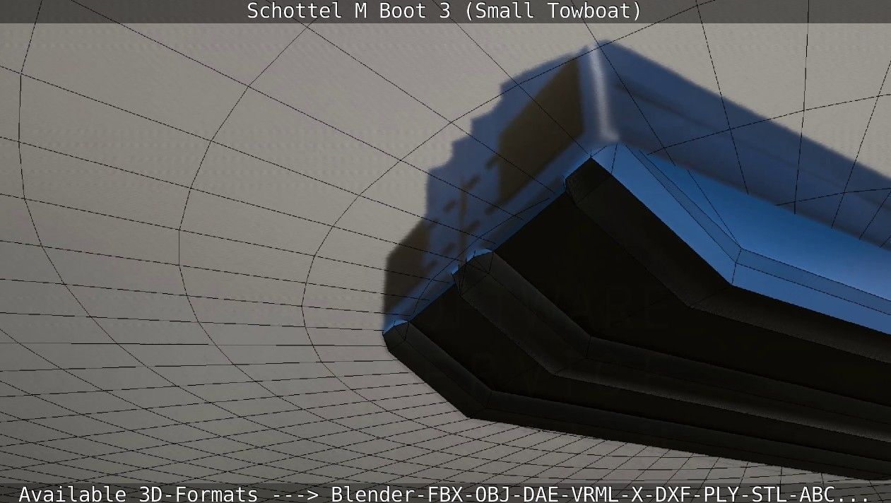 Schottel M Boot 3 Low-poly 3D model_66