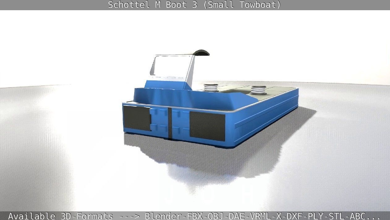 Schottel M Boot 3 Low-poly 3D model_50