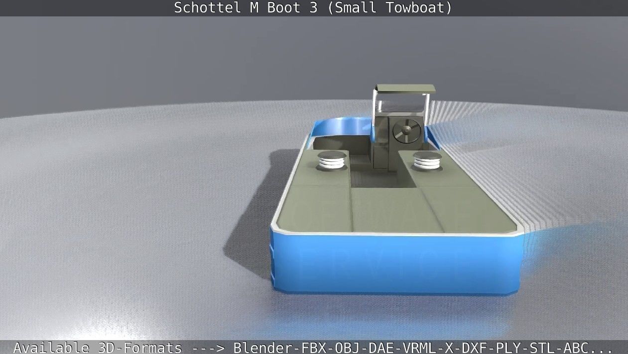 Schottel M Boot 3 Low-poly 3D model_57