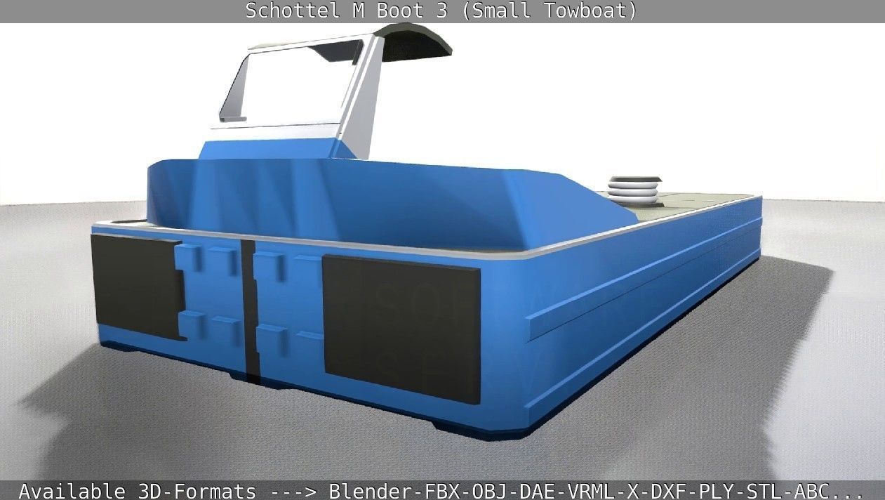 Schottel M Boot 3 Low-poly 3D model_85