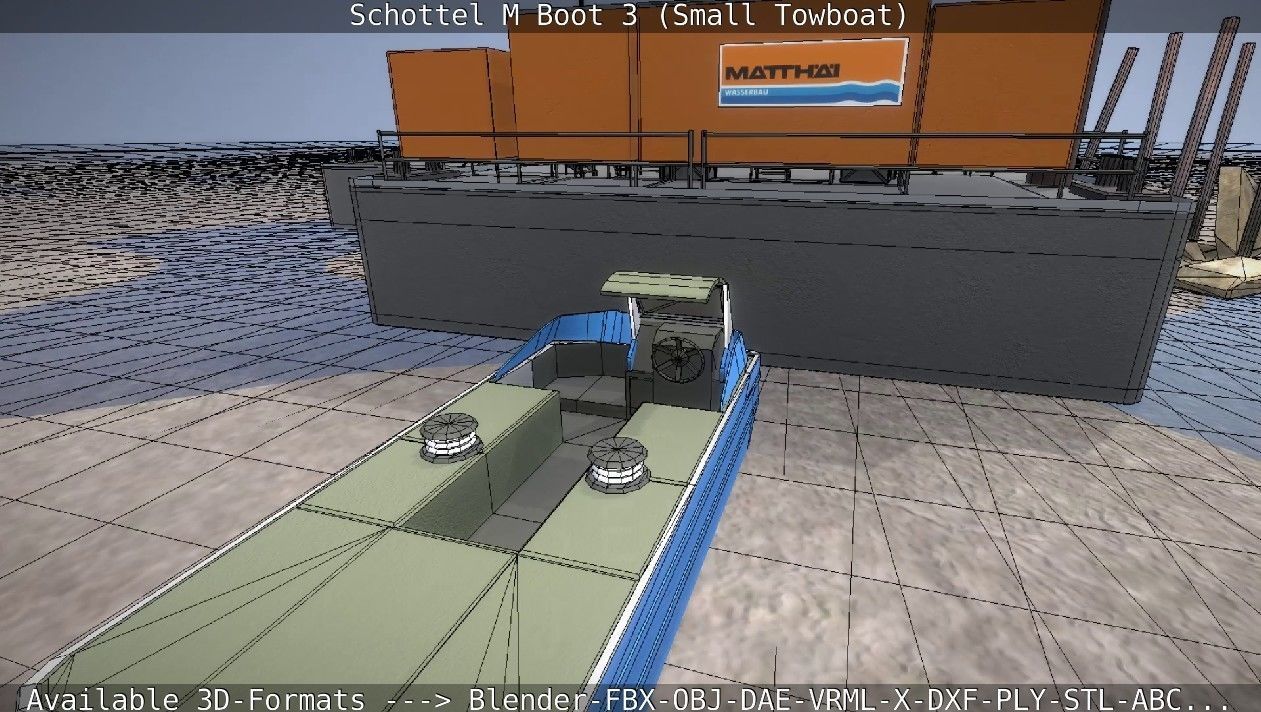 Schottel M Boot 3 Low-poly 3D model_38